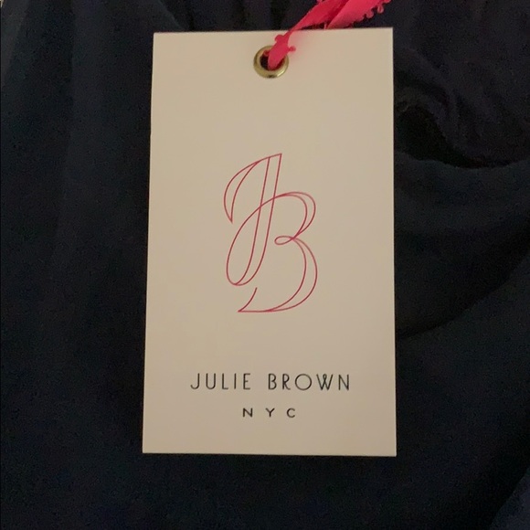 Navy Julie Brown Dress - Picture 3 of 4